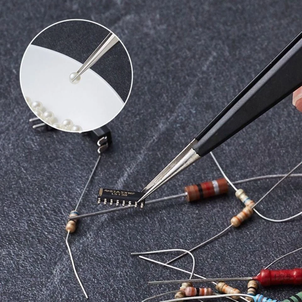Precision Tweezers Set ESD-10/ - đánh giá và giá Electronics Repair Tool Kit