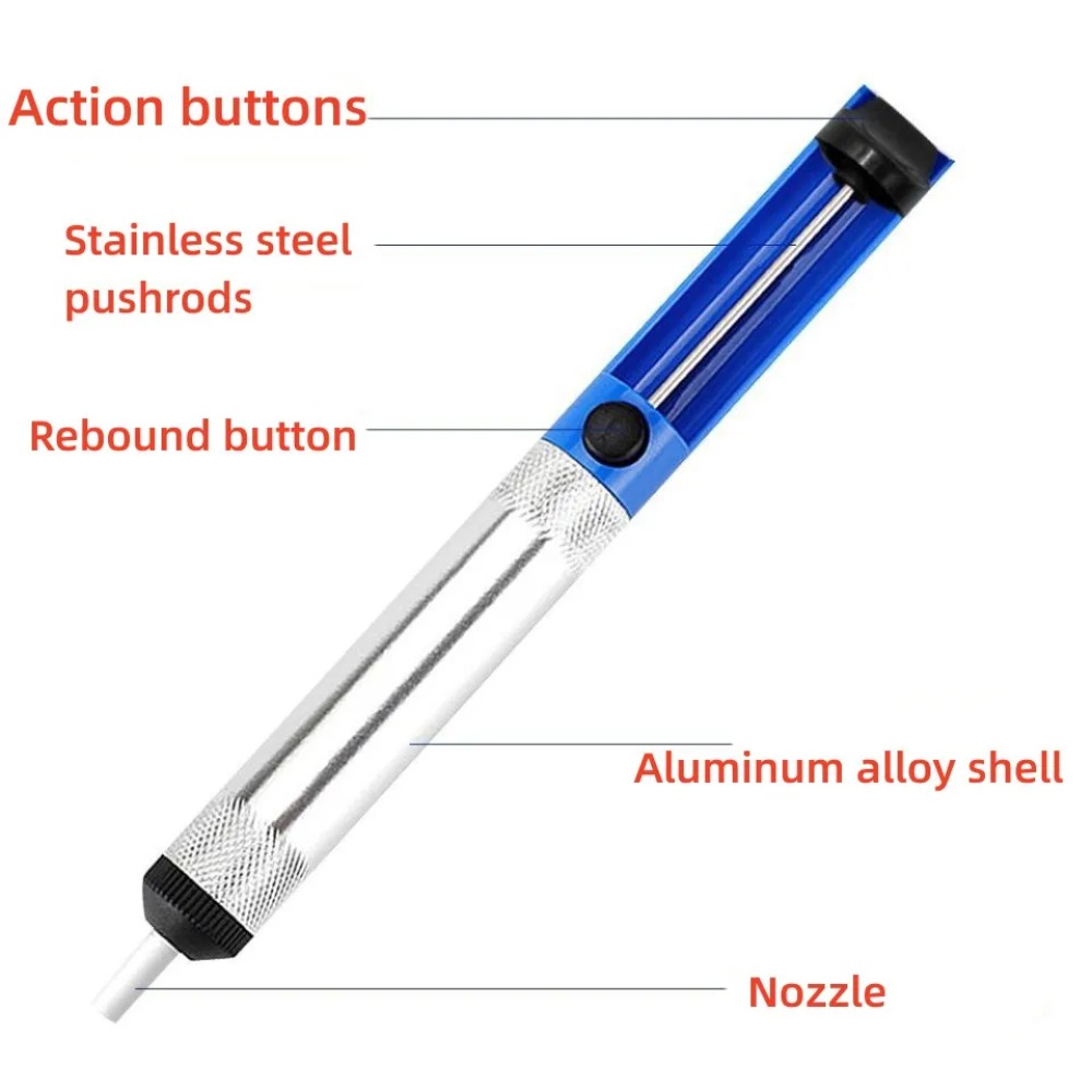 Aluminum Desoldering Pump Vacu - đánh giá và giá Solder Wick Braid