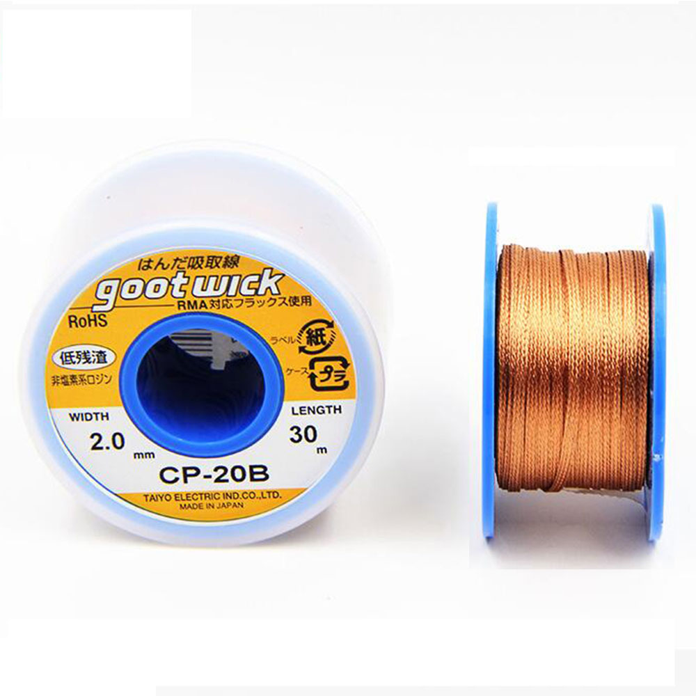 Japan Original Goot Wick 30/20 - đánh giá và giá Solder Wick Braid