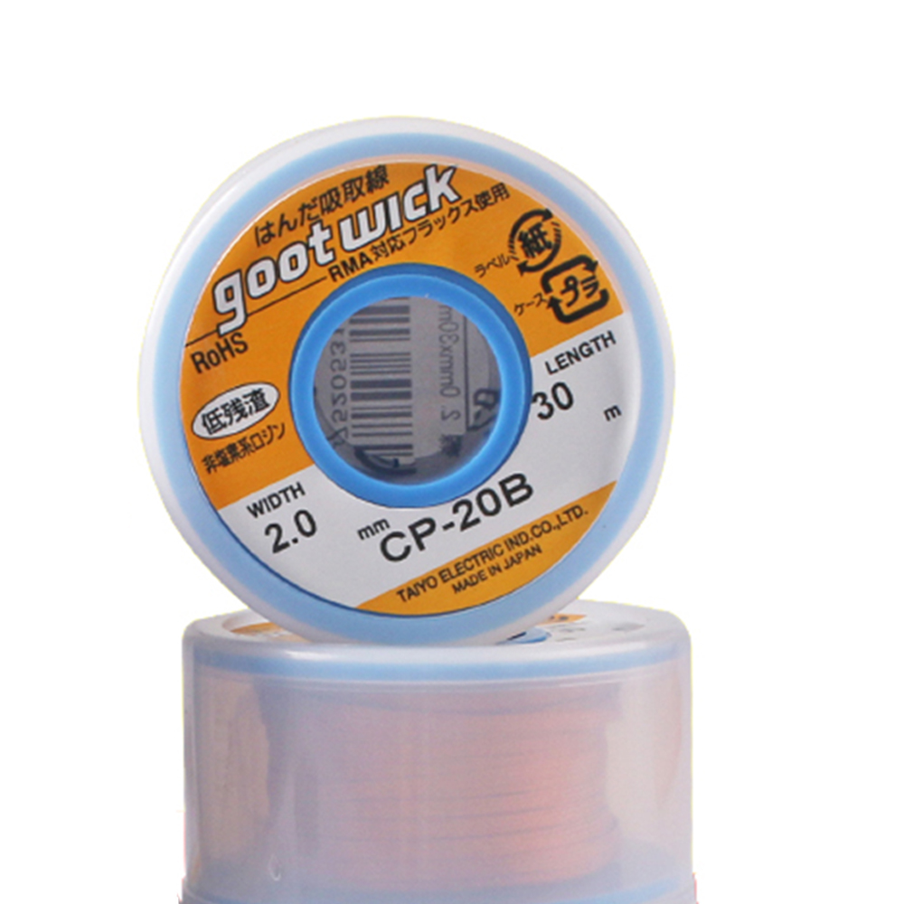 Japan Original Goot Wick 30/20 - đánh giá và giá Solder Wick Braid