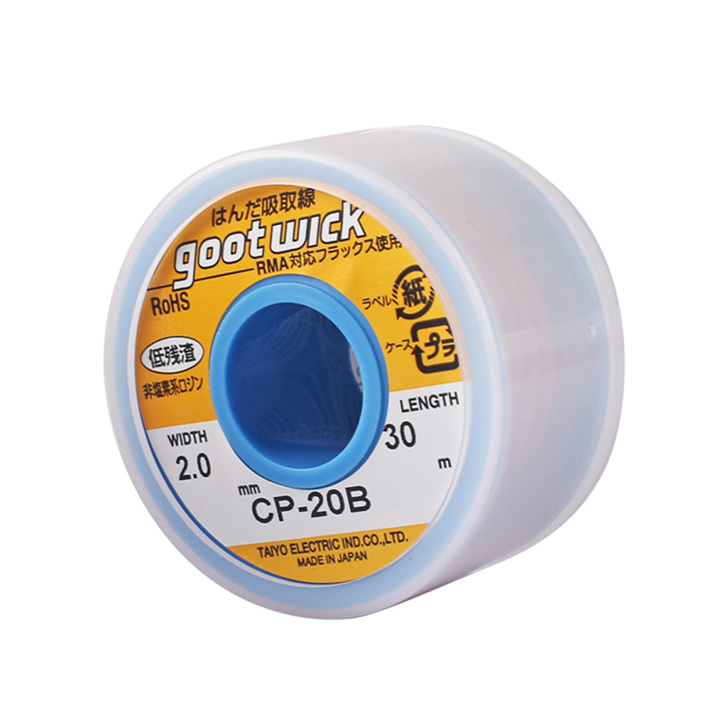 Japan Original Goot Wick 30/20 - đánh giá và giá Solder Wick Braid