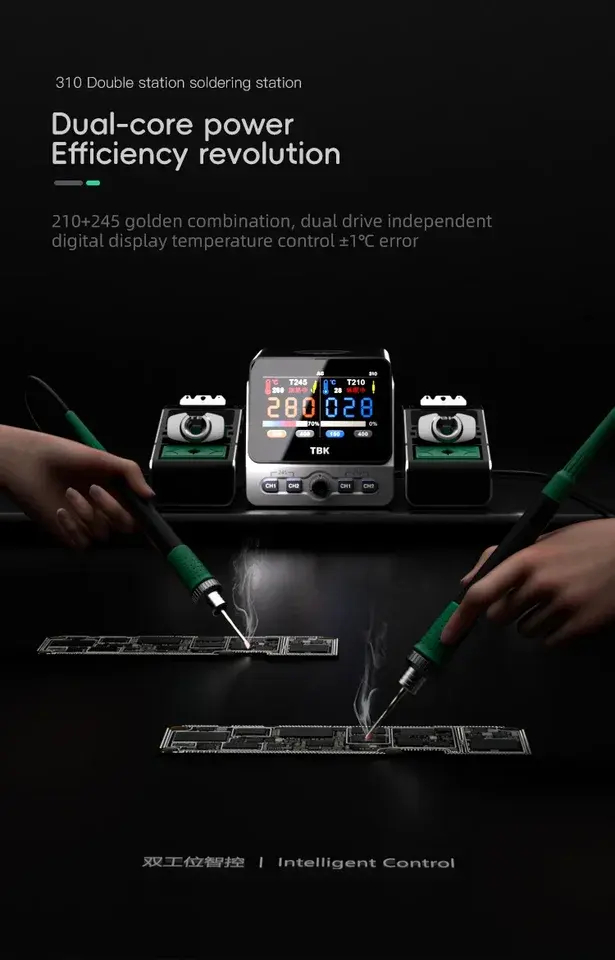 Dual Channel Smart Soldering S - đánh giá và giá Electronics Repair Tool Kit
