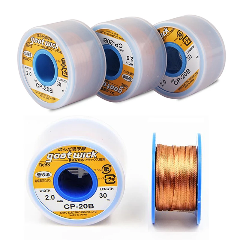Original CP30B  GOOT Desolderi - đánh giá và giá Solder Wick Braid