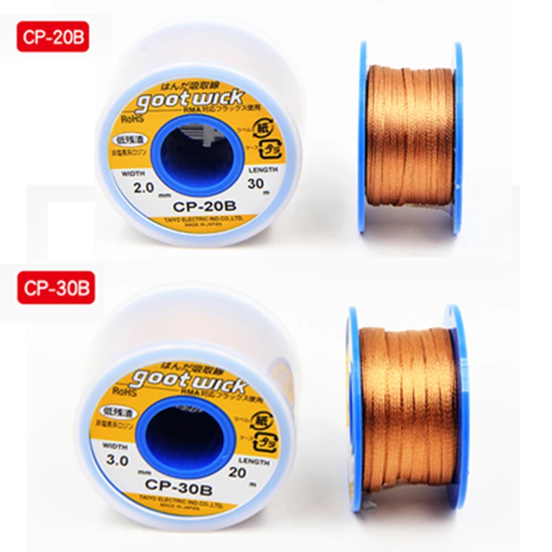 Original CP30B  GOOT Desolderi - đánh giá và giá Solder Wick Braid