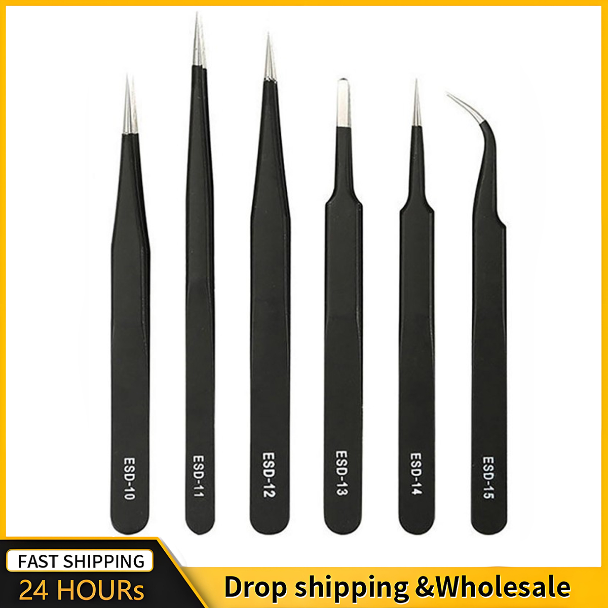 2/6pcs Precision Tweezers Set  - đánh giá và giá Electronics Repair Tool Kit