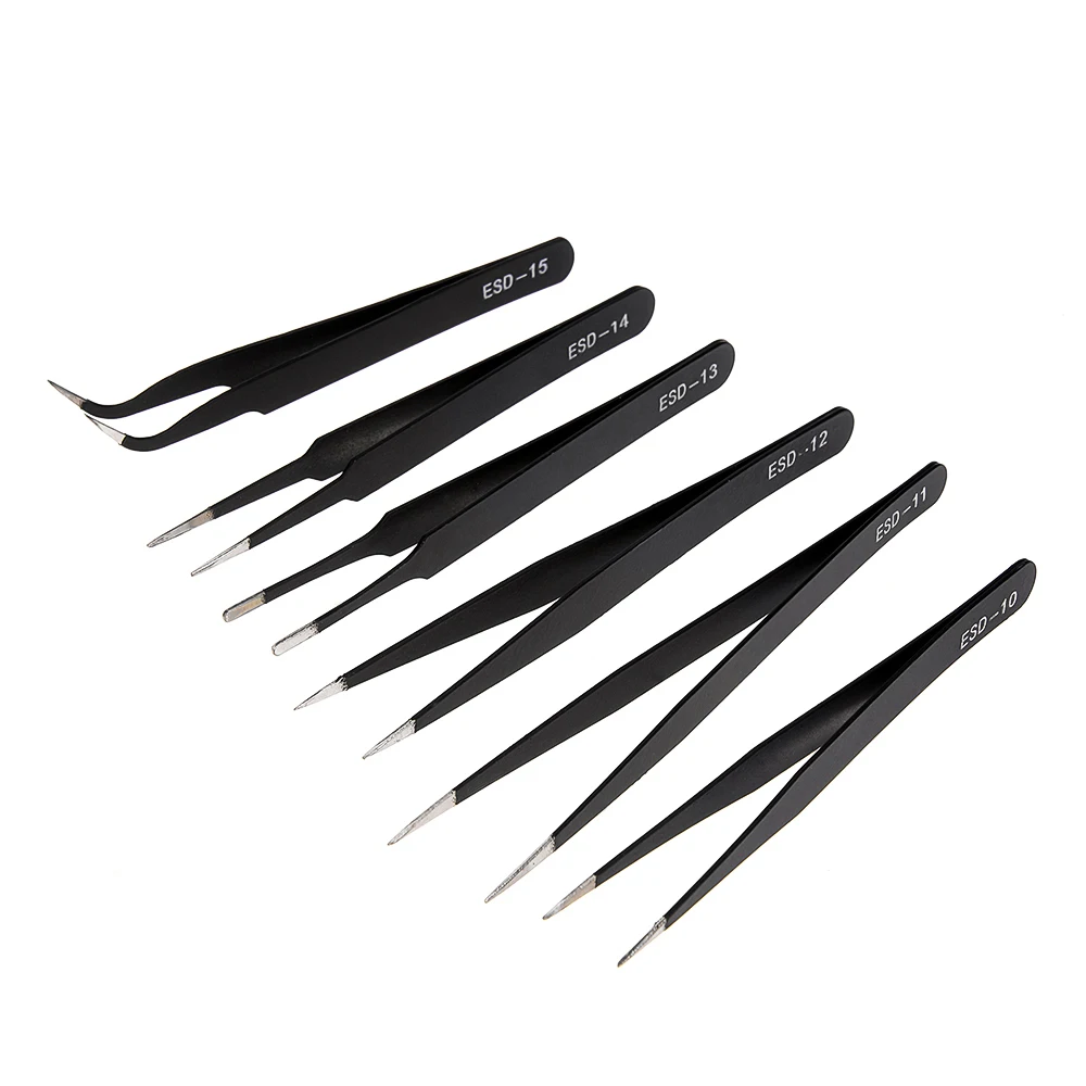 2/6pcs Precision Tweezers Set  - đánh giá và giá Electronics Repair Tool Kit